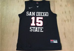 Maillot De Basket NCAA San Diego State University Kawhi Leonard 15 Noir
